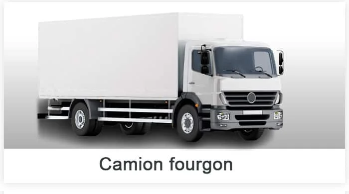 Camion fourgon moyen