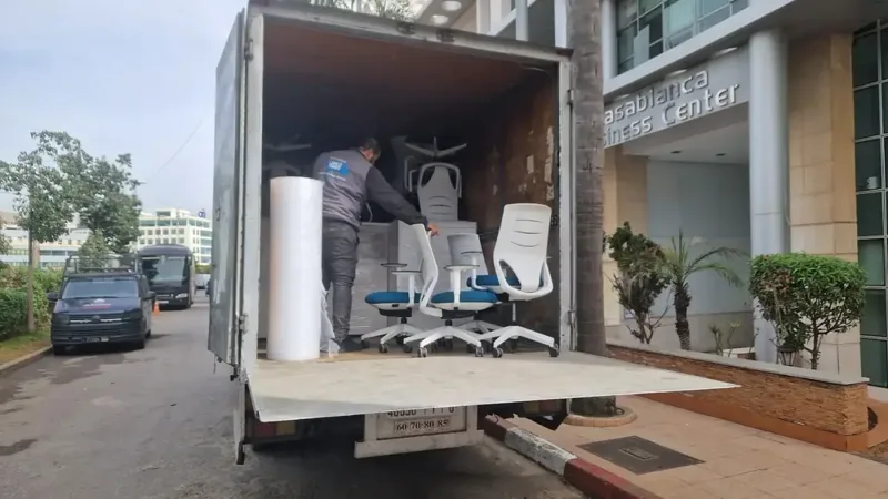 Déménagement plateau d'entreprise — transport marchandises Casablanca